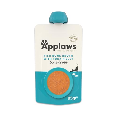 Applaws 100 % Natürliches Nassfutter für Katzen – Fischknochenbrühe mit Thunfisch, 12 x 85g Ausgießbeutel Applaws 100 % Natürliches Nassfutter für Katzen – Fischknochenbrühe mit Thunfisch, 12 x 85g Ausgießbeutel von Applaws