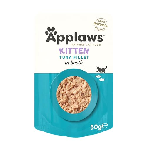 Applaws 100% natürliches Nassfutter für Kätzchen, Thunfischfilet in Brühe - Packung mit 12 x 50g Beuteln Applaws 100% natürliches Nassfutter für Kätzchen, Thunfischfilet in Brühe - Packung mit 12 x 50g Beuteln von Applaws