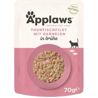 Applaws Nassfutter Katze Adult Thunfischfilet & Pazifik Garnele 12x70 g von Applaws