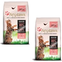 Applaws Trockenfutter Katze Adult Huhn mit Lachs 2x7,5 kg von Applaws