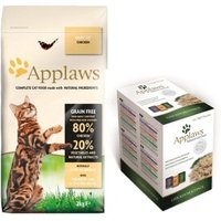 Applaws Adult Mischfütterungs-Set Applaws Adult Huhn 2kg + Applaws Multipack Adult Huhn Variation 12x70g von Applaws