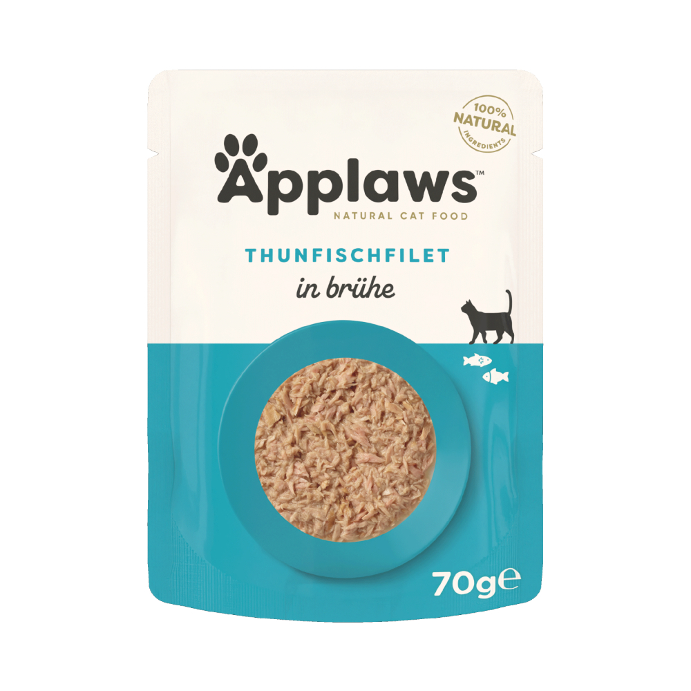 Applaws Cat Natural in Brühe 12 x 70 g - Thunfischfilet Applaws Cat Natural in Brühe 12 x 70 g - Thunfischfilet von Applaws