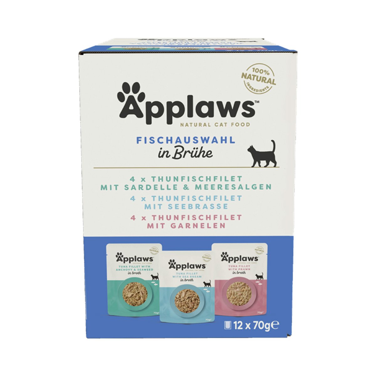 Applaws Cat PB Mix Pack Fisch 12x70g von Applaws