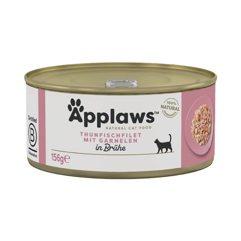 Applaws Cat Thunfischfilets und Garnelen 24x156g von Applaws