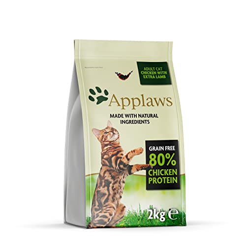 Applaws Complete and Grain Free Natural Dry Cat Food, Chicken with Lamb for Adult Cats, 2kg von Applaws