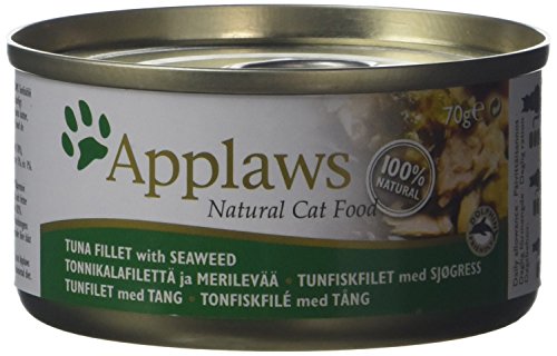 Applaws Dose Thunfischfilets und Meeresalgen, 24er Pack (24 x 70 g) von Applaws