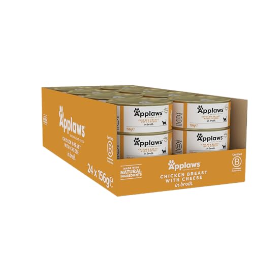 Applaws - Katzendose – Hühnerbrust/Käse – 156 g – 24 Stück (Import aus Großbritannien) von Applaws