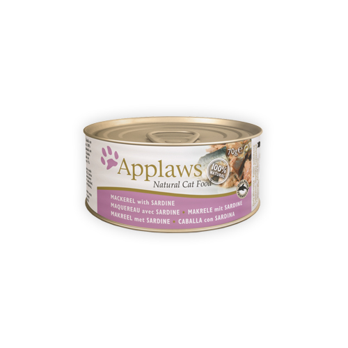 Applaws Katzenfutter - Dosen - Mackerel & Sardine - 24 x 70 g von Applaws