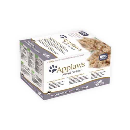 Applaws Multipack Katzenfutter - Frischebeutel - Chicken Selection - 8 x 60 g von Applaws