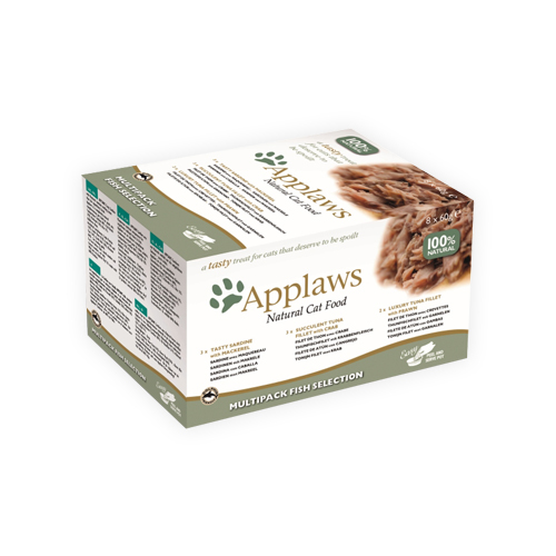 Applaws Multipack Katzenfutter - Frischebeutel - Fish Selection - 8 x 60 g von Applaws