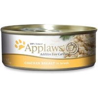 Applaws Nassfutter Katze Adult in Brühe Hühnerbrust 48x156 g von Applaws