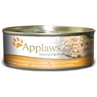 Applaws Nassfutter Katze Adult in Brühe Hühnerbrust mit Käse 96x156 g von Applaws