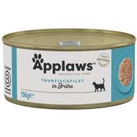 Applaws Nassfutter Katze Adult in Brühe Thunfischfilet 48x156 g von Applaws