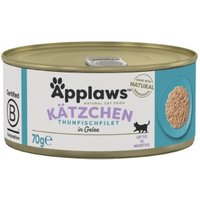 Applaws Nassfutter Kitten in Gelee Thunfisch 48x70 g von Applaws