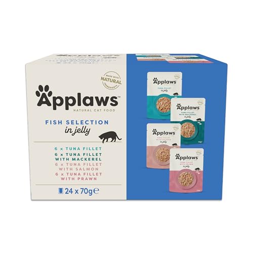 Applaws Natürliches Nassfutter für Katzen – Fischvielfalt in Gelee, 24 x 70g Beutel Applaws Natürliches Nassfutter für Katzen – Fischvielfalt in Gelee, 24 x 70g Beutel von Applaws