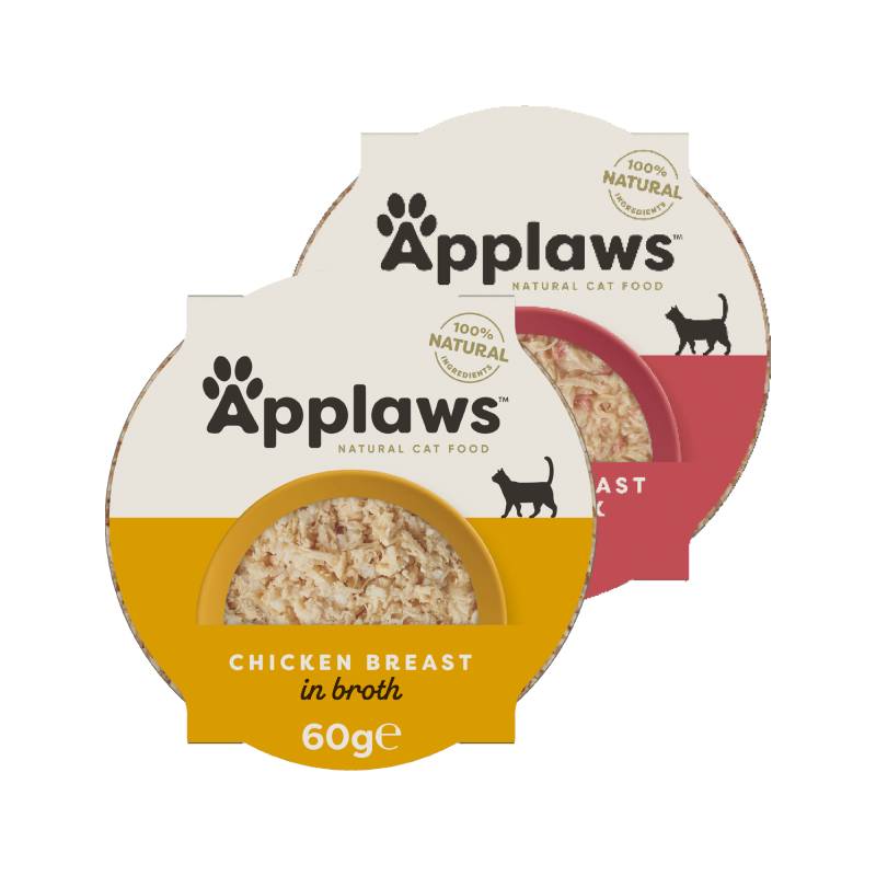 Applaws Pots Katzenfutter - Schälchen - Chicken Breast & Duck - 10 x 60 g von Applaws