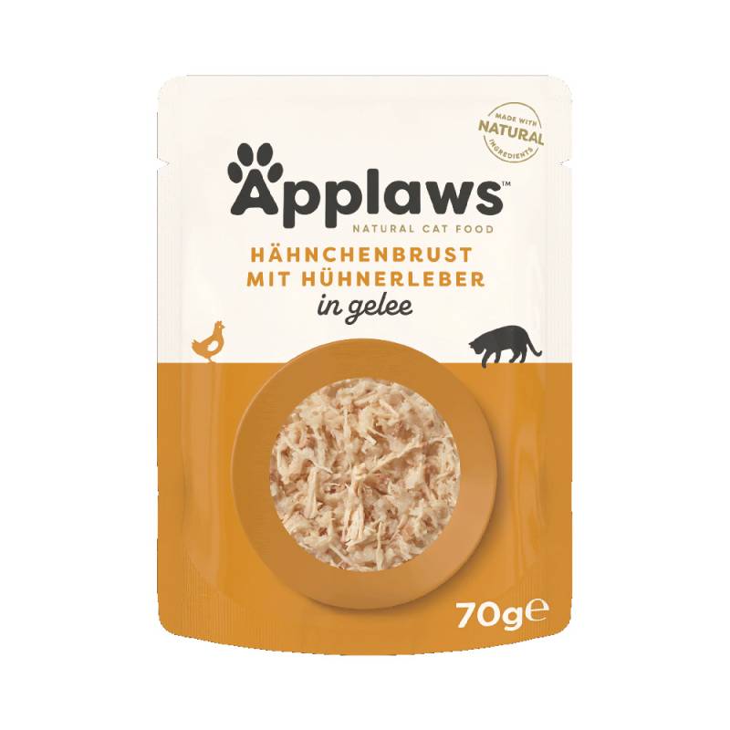 Applaws Pouch in Jelly 16 x 70 g - Huhn mit Leber von Applaws