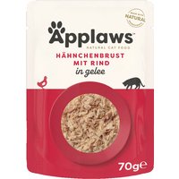 Applaws Pouch in Jelly 16 x 70 g - Huhn mit Rind von Applaws