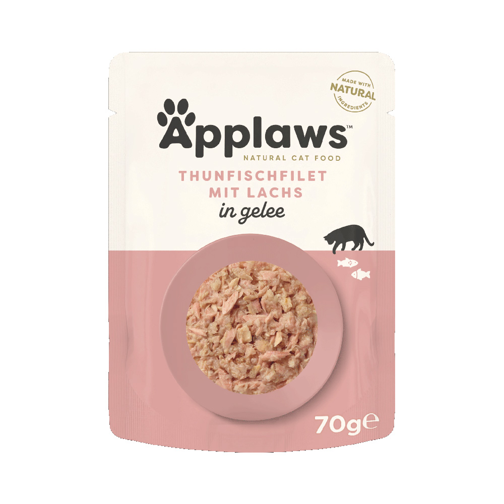 Applaws Pouch in Jelly 16 x 70 g - Thunfisch mit Lachs von Applaws