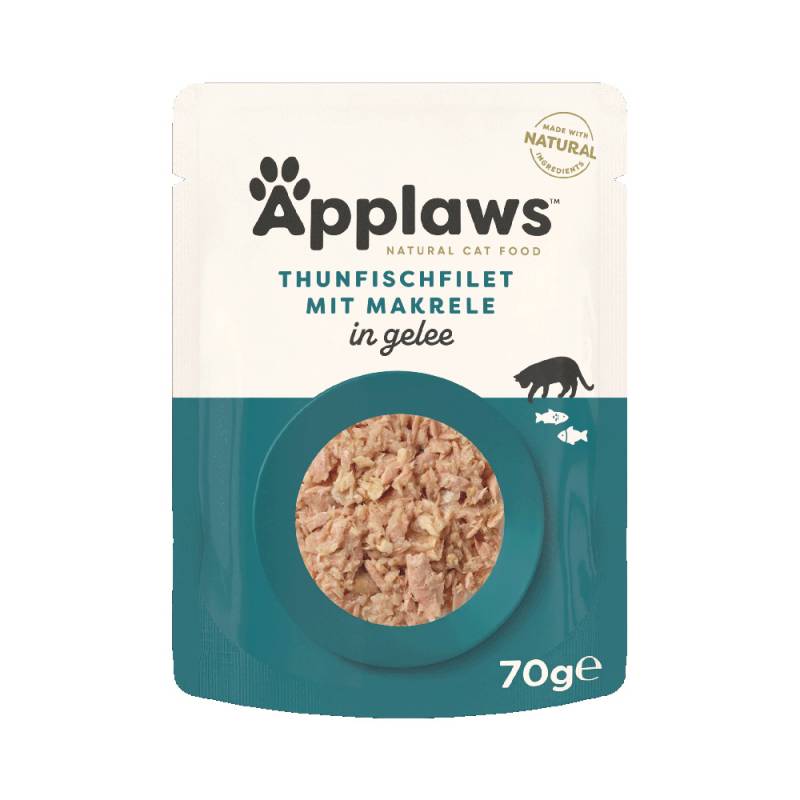 Applaws Pouch in Jelly 16 x 70 g - Thunfisch mit Makrele von Applaws