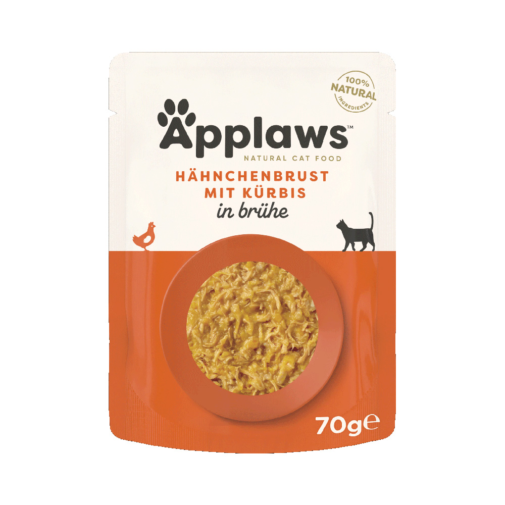 Applaws Pouch mit Brühe 12 x 70 g - Huhn mit Kürbis von Applaws