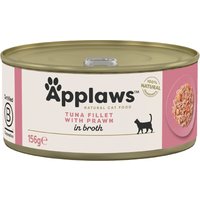 Applaws in Brühe 6 x 156 g - Thunfischfilet & Garnele von Applaws