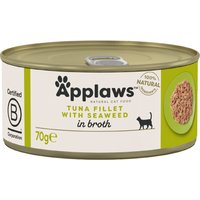 Applaws in Brühe 6 x 70 g - Thunfischfilet & Seetang von Applaws