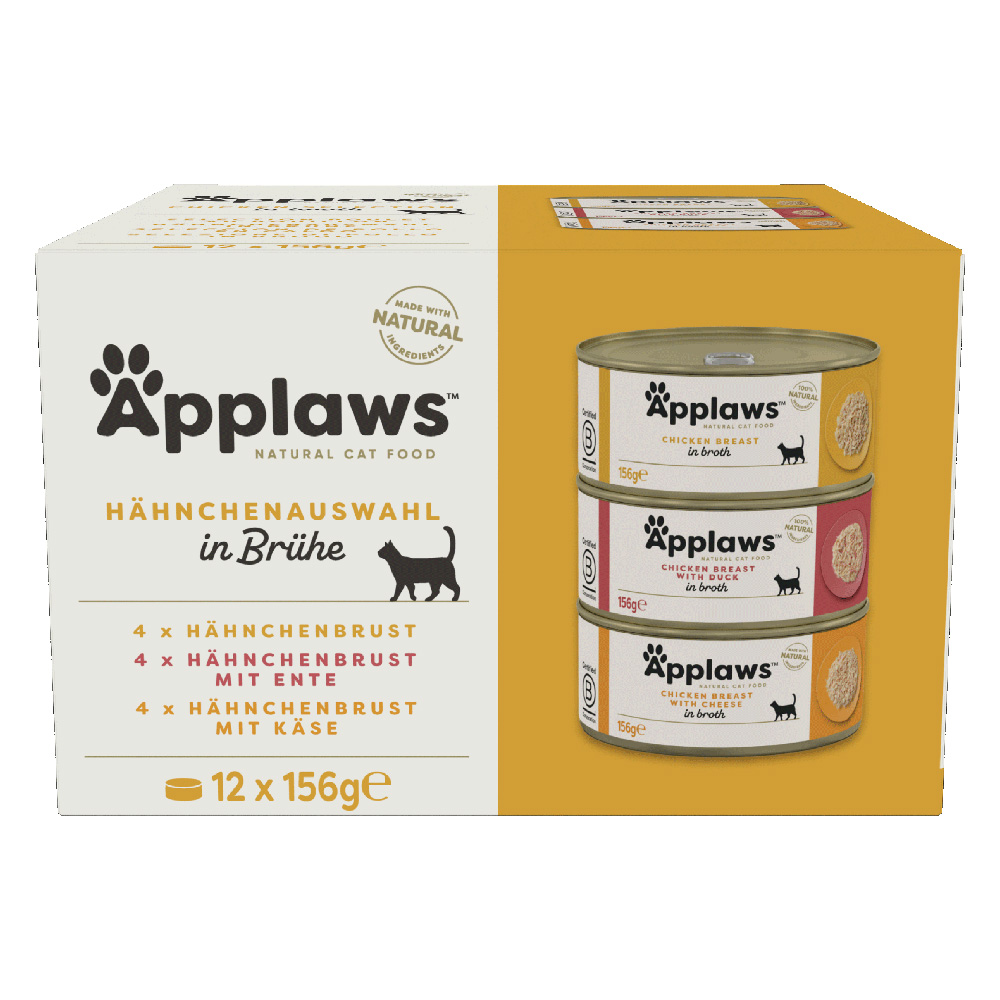 Probiermix Applaws 12 x 156 g - Huhn in Brühe von Applaws