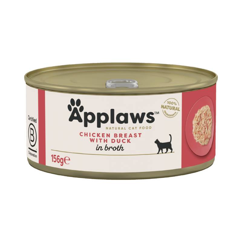 Sparpaket Applaws in Brühe 24 x 156 g - Hähnchen mit Ente von Applaws