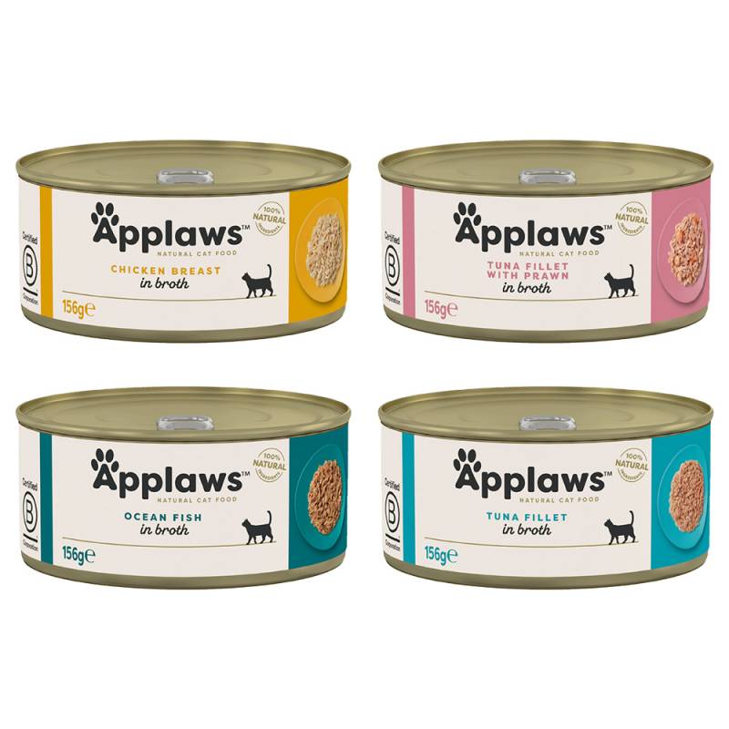 Sparpaket Applaws in Brühe 24 x 156 g - Mixpaket (4 Sorten) von Applaws