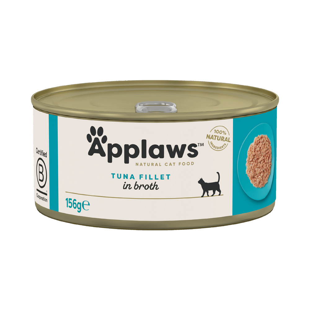 Sparpaket Applaws in Brühe 24 x 156 g - Thunfisch von Applaws