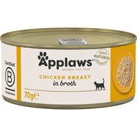 Sparpaket Applaws in Brühe 24 x 70 g - Hähnchenbrust von Applaws