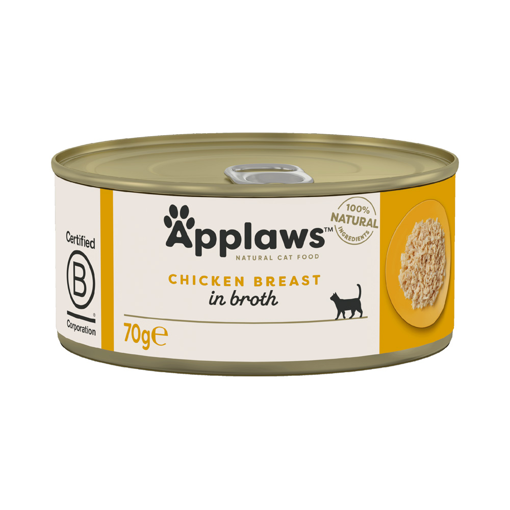 Sparpaket Applaws in Brühe 48 x 70 g - Hähnchenbrust von Applaws