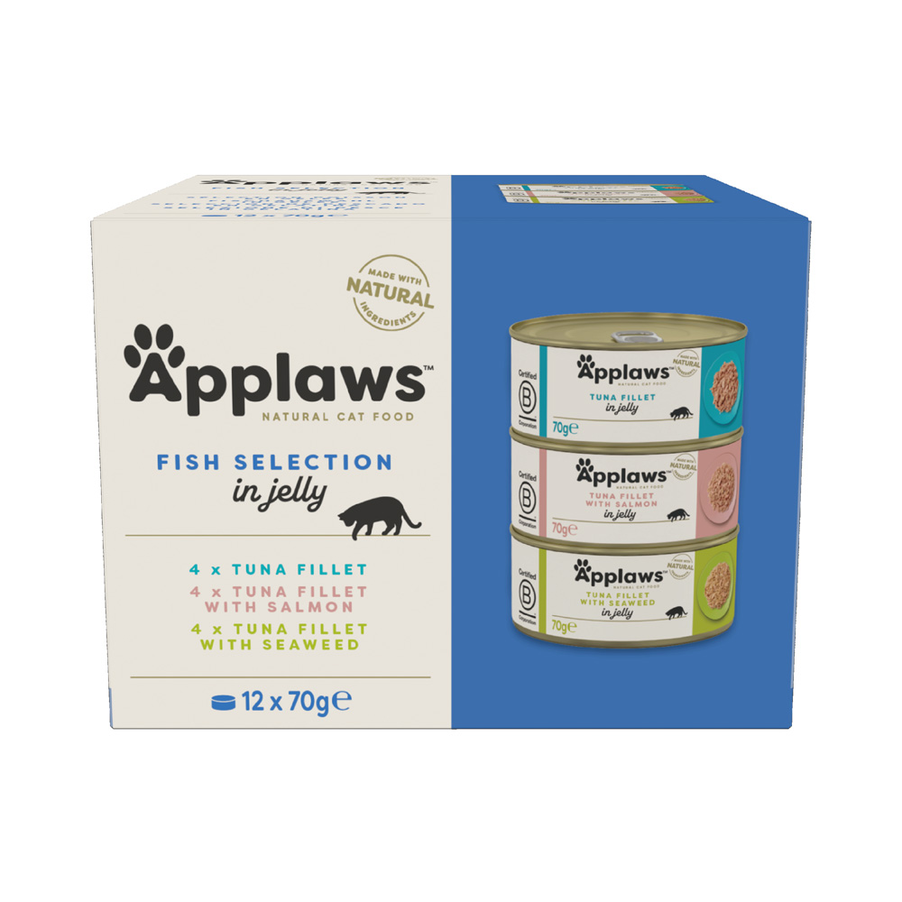 Sparpaket Applaws in Jelly 24 x 70 g - Fischauswahl in Gelee von Applaws