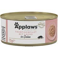 Sparpaket Applaws in Jelly 24 x 70 g - Thunfisch & Lachs von Applaws
