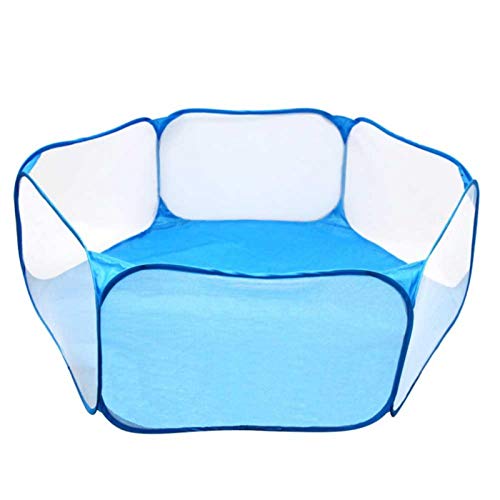 Appoo Kleintiere Käfig Zelt, Outdoor Indoor Atmungsaktiv Transparent Pet Playpen Pop Open Übungszaun, Tragbarer Hof Zaun Für Meerschweinchen Kaninchen Hamster Chinchillas Igel Physical von Appoo