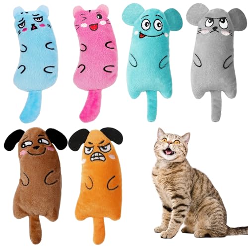 Apricitie 6 Stück Katzenminze Spielzeug für Katzen, Plüsch Kitten Spielzeug Katzenspielzeug mit Katzenminze Catnip Toy katzenspielzeug fur Katze und Kitten Apricitie 6 Stück Katzenminze Spielzeug für Katzen, Plüsch Kitten Spielzeug Katzenspielzeug mit Katzenminze Catnip Toy katzenspielzeug fur Katze und Kitten von Apricitie