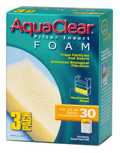 Aqua Clear Schaumstoff-Einsätze, 3er Pack, 30-Gallon von Aquaclear