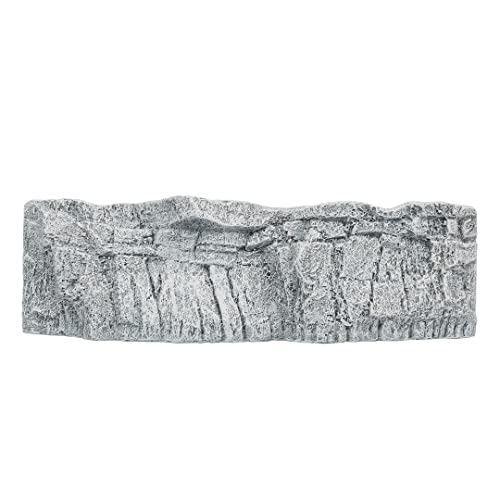 Aqua Della, Dekoration für Aquarium, Steinwand, L – 29,2 x 8,1 x 8,8 cm, Ornament aus Polyesterharz, ungiftig und pH-neutral, für Süß- und Salzwasseraquarien, extrem detailliert von Aqua Della