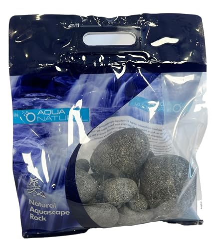 Aqua Natural 6,4 kg glattes Lavastein für Aquascaping, Aquarien, Terrarien, Vivarien von Aqua Natural