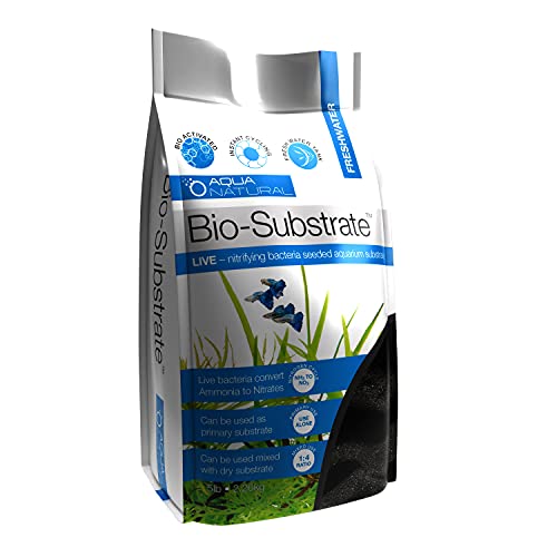 Aqua Natural Galaxy Sand Bio-Substrat 2,3 kg für Aquarien, Sand gesät mit Start Up bioaktiven nitrifizierenden Bakterien von Aqua Natural