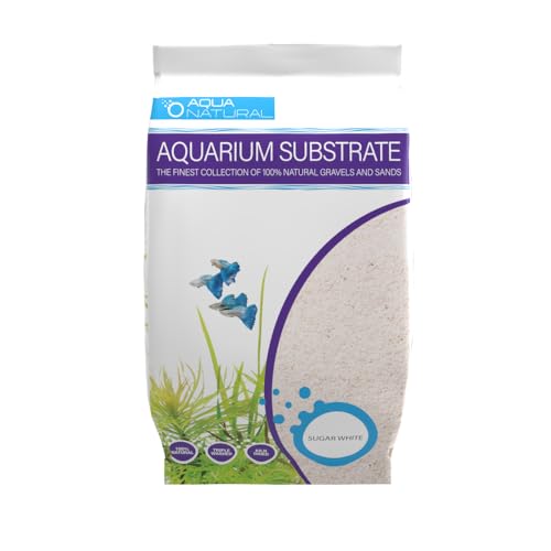 Aqua Natural Sugar White Sand 4,5 kg Substrat für Aquascaping, Aquarien, Vivarien und Terrarien von Aqua Natural