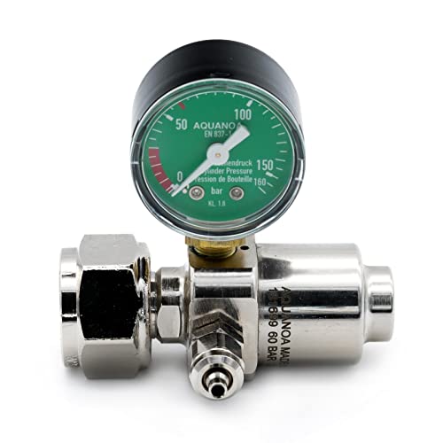 Aqua-Noa CO2 - Druckminderer Basic Variante Basic M1, Mehrweg, 1 Nadelventil, 1 Manometer von AQUA-NOA