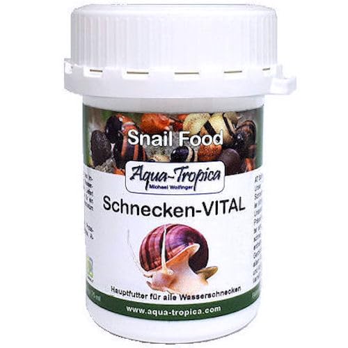 Aqua-Tropica - Schnecken-VITAL - Schneckenfutter Hauptfutter mit Allen wichtigen Grundnährdtoffen 40 g von Aqua-Tropica Michael Wolfinger