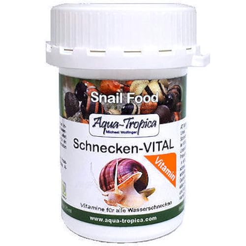 Aqua-Tropica - Schnecken-VITAL Vitamin - Schneckenfutter Sticks I Zur Unterstützung des Wachstum I Förderung Zellregeneration und Immunsystem I 40g von Aqua-Tropica Michael Wolfinger