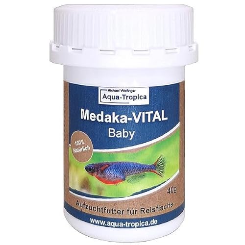 Aqua-Tropica Medaka-VITAL Baby 40g - Unsere Neue Zuchtfutter Formel für den perfekte Start Deiner geschlüpften Medaka-Jungfische von Aqua-Tropica VITAL