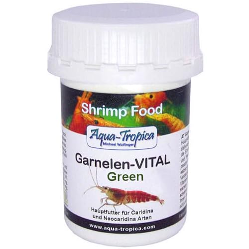 Aqua-Tropica Garnelen-VITAL Green - Garnelenfutter I 100% Natürlichee inhaltsstoffe I Fördert gesunde Entwicklung I 35g von Aqua-Tropica