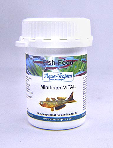 Aqua-Tropica Minifisch-VITAL Gran - Hauptfutter Granulat für Nanofische, Minifische, Jungfische, 30 g von Aqua-Tropica