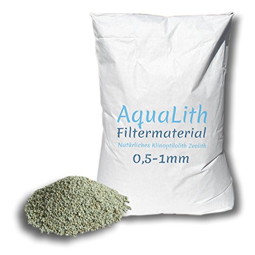 AquaLith 25kg Filtermaterial Zeolith 0,5-1 mm für Koiteiche, Gartenteiche, Zierteiche und Schwimmteiche von AquaLith