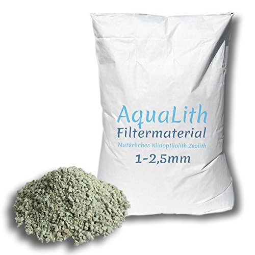 AquaLith 25kg Filtermaterial Zeolith 1-2,5 mm für Koiteiche, Gartenteiche, Zierteiche und Schwimmteiche von AquaLith